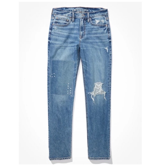 American Eagle AE Strigid Ripped '90s Straight Jean - Picture 1 of 1
